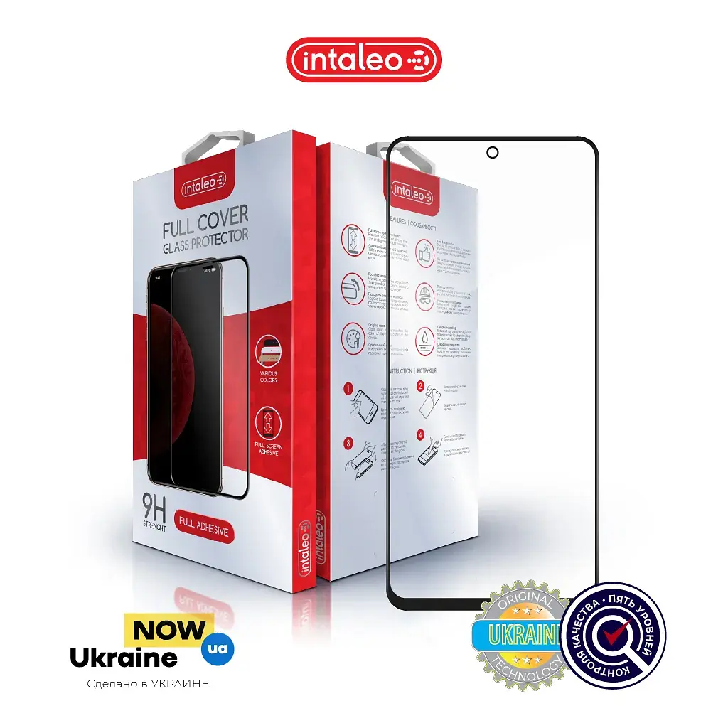 Скло захисне Intaleo Full Glue Xiaomi Redmi Note 10 Lite Black (1283126517969) - фото 2