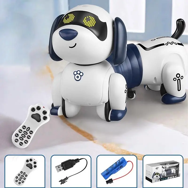 Интерактивная игрушка Собака-Робот SHT K45 White - фото 3