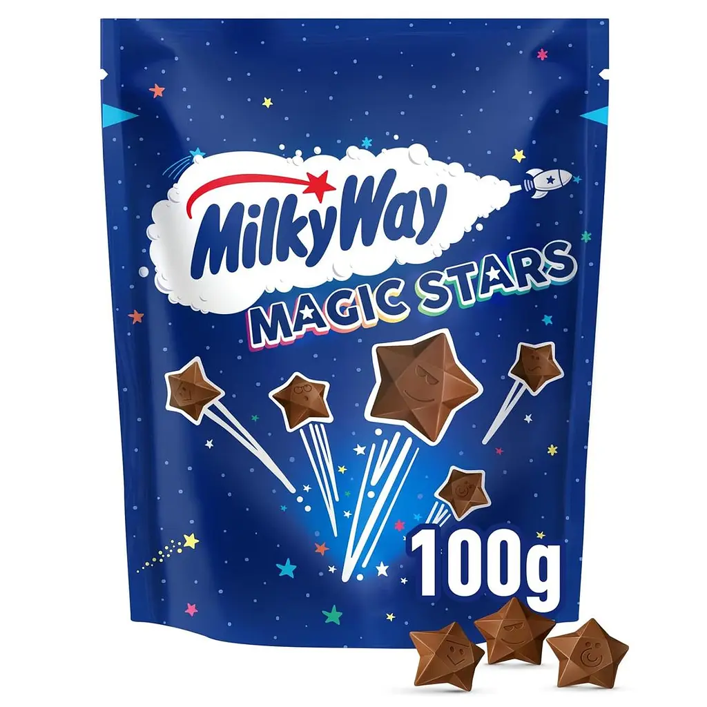 Шоколадні зірочки Milky Way Magic Stars Milk Chocolate Bites 100г - фото 6