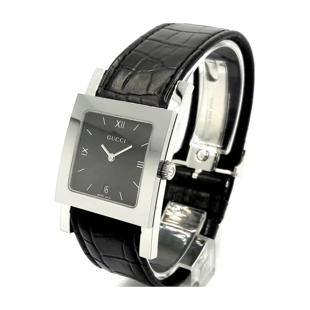 Наручний годинник Gucci 7900M 17931 BLK/STEEL/BLK SIM ALLIGA - фото 2