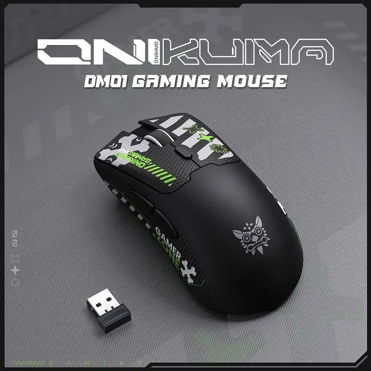 Компьютерная мышка Onikuma 12800 DPI 3 режима подключения (Bluetooth/2.4GHz/кабель Type-C) для ПК - фото 2