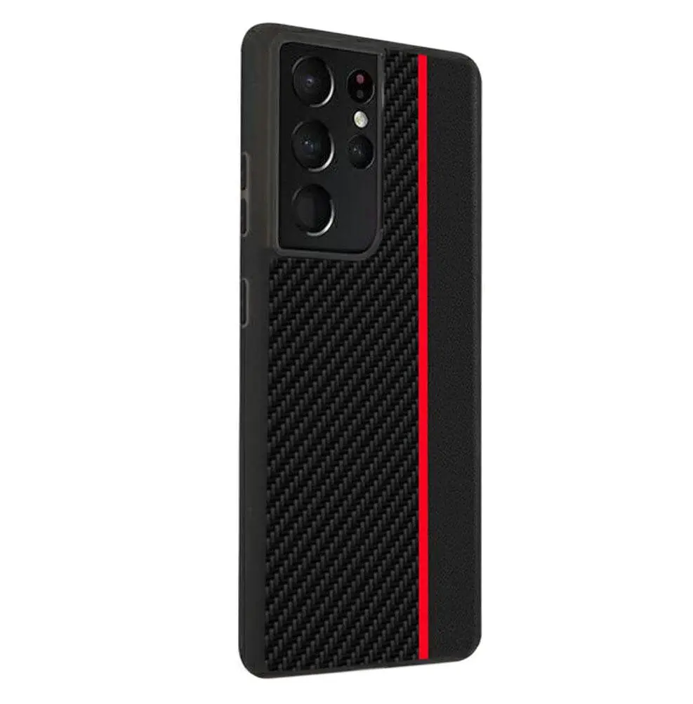 Чохол накладка Primolux CFC для Samsung Galaxy S21 Ultra (SMS998) Black&Red - фото 3
