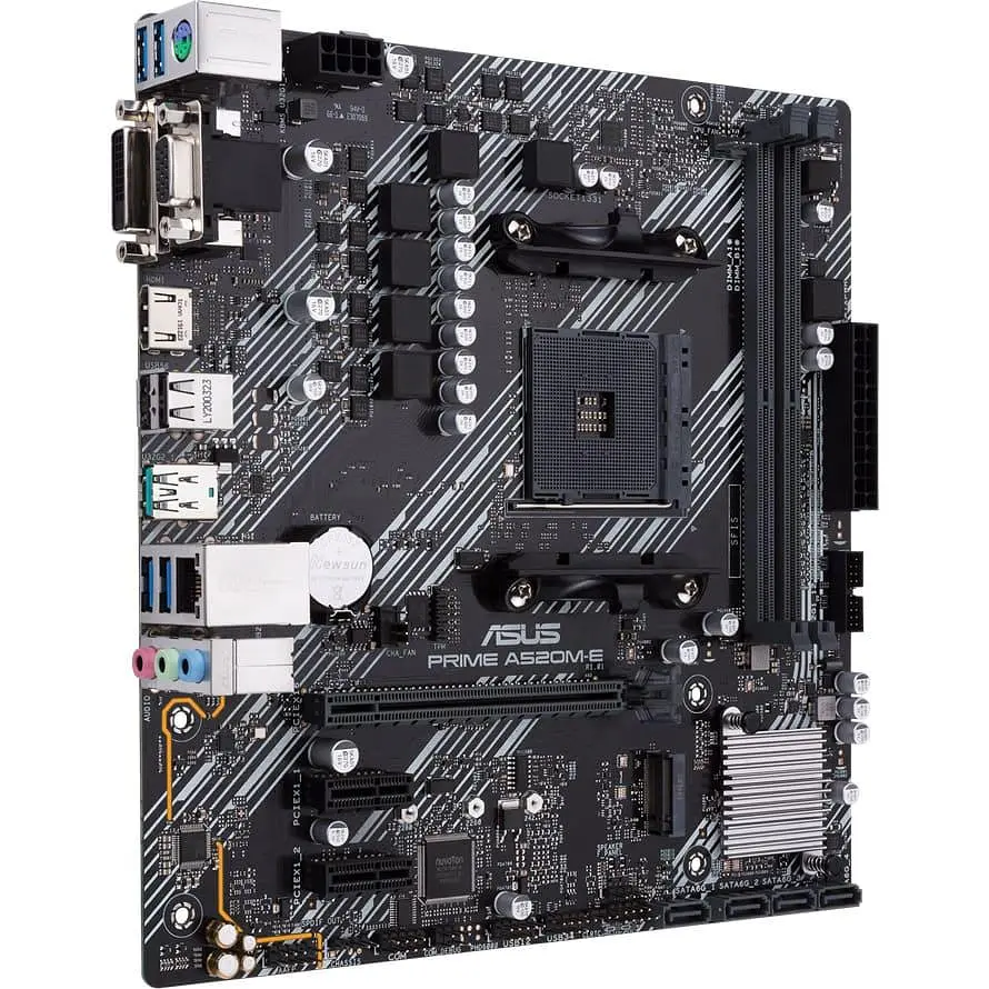 Материнська плата ASUS PRIME A520M-E/CSM (PRIME A520M-E/CSM) (Socket AM4, AMD A520, Micro-ATX) - фото 3
