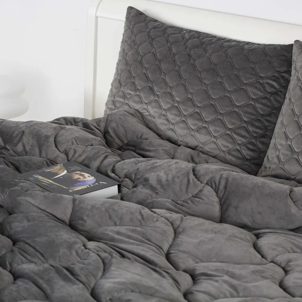 Ковдра ТЕП Velour 150x210 см темно-сіра (1-04870_34535) - фото 6