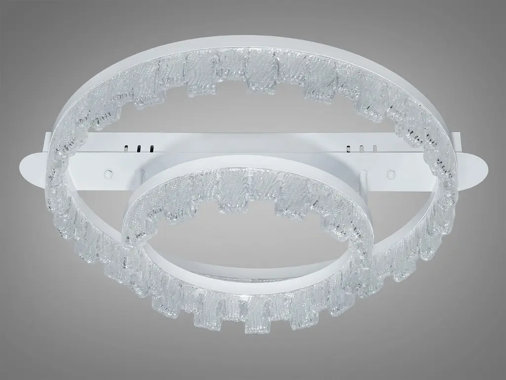LED-світильник стельовий Diasha MX78205/500+300WH 72W, 2 кільця, 3 режими світла, 50x60 см - фото 2