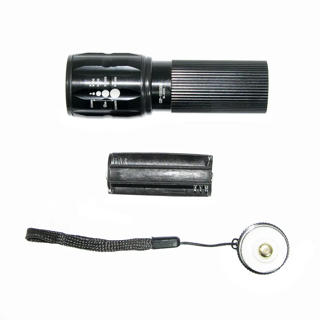 Світлодіодний ліхтарик ручний Bailong COP BL-8400 туристичний ліхтар на батарейках, кишеньковий ліхтарик (ST) - фото 3