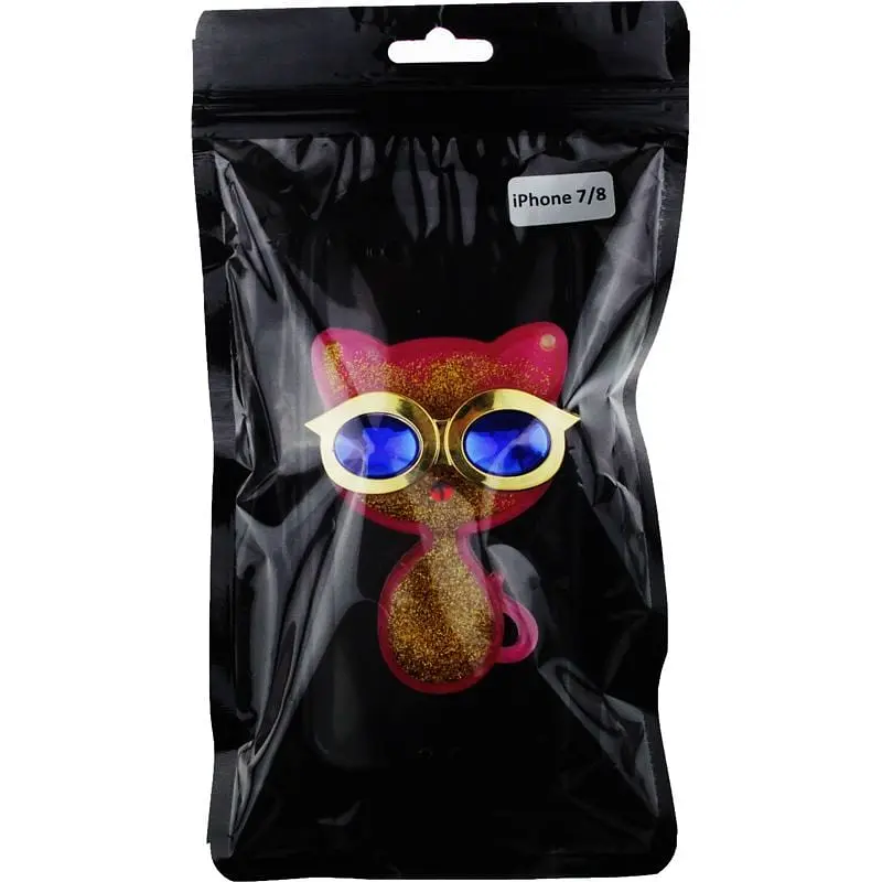 Чохол-накладка Toto TPU Case Decorative Stones IPhone X Cat Pink - фото 2