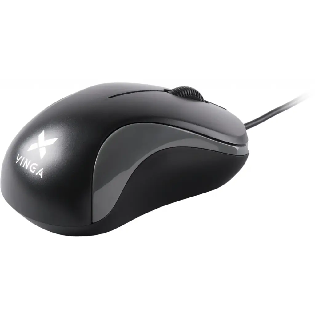 Мишка Vinga MS-882 black - gray - фото 3