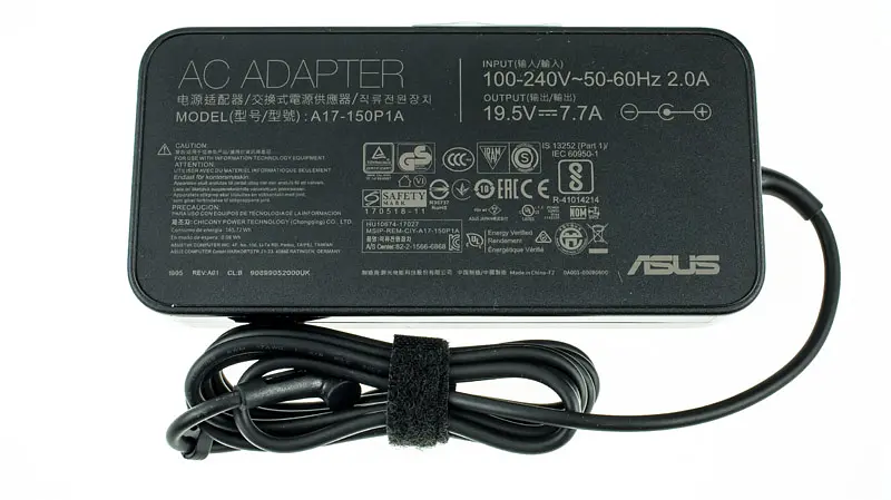 Блок живлення для ноутбука Asus 19.5V, 7.7A, 150W, 4.5x3.0-PIN, black (без кабеля !) (0A001-00080600) - фото 4