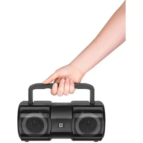 Колонка портативна Defender Beatbox 20, Black, 20 Вт, Bluetooth 5.1, FM-приймач, MP3-плеєр, LED підсвічування, AUX, USB-А, microSD, Type-C, 2400 mAh, радіус дії до 10 м (65420) - фото 4
