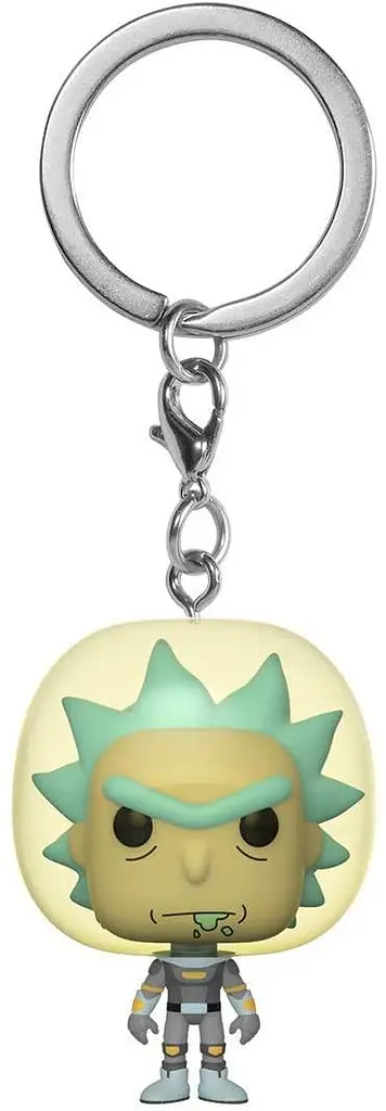 Брелок Рик и Морты Рик в скафандре Rick and Morty Funko Pop Space suit 4 см RM SR 689 - фото 2