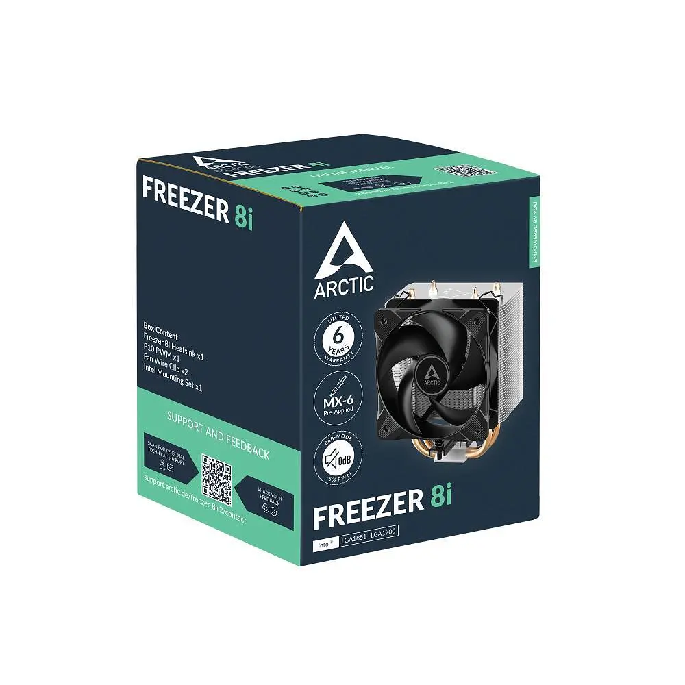 Система охолодження для комп’ютерного процесора Arctic Freezer 8i ACFRE00190A Black/Gray - фото 6