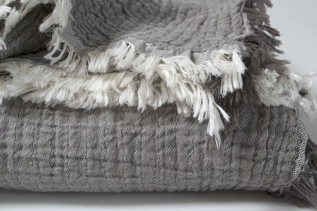 Покрывало Lotus Home - Larna muslin anthracite 160x200 - фото 4