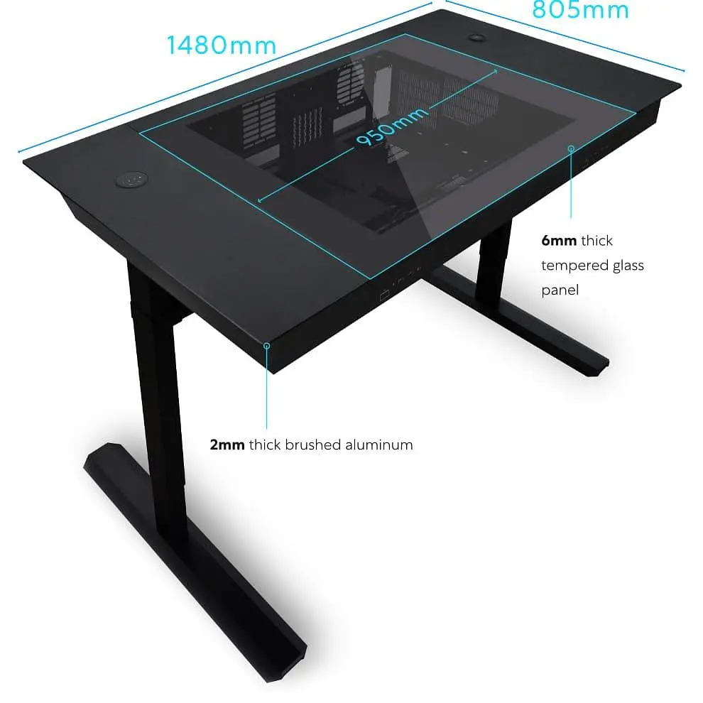 Геймерський стіл Lian Li DK07X Gaming Desk Black (G99.DK07X.10EU) - фото 12