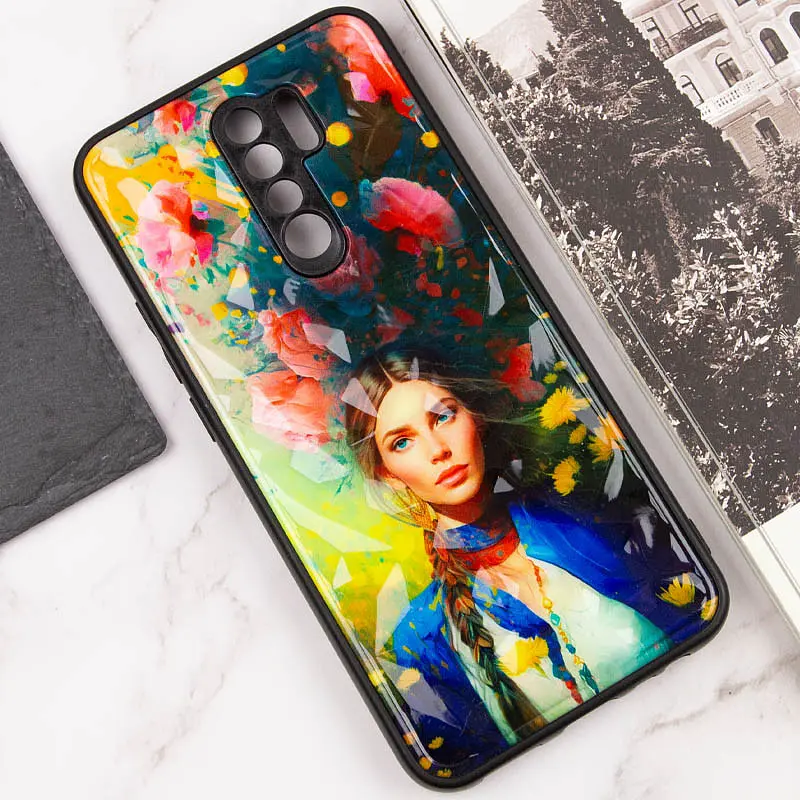 TPU+PC+PC чехол Prisma Ladies для Xiaomi Redmi 9 Peonies - фото 4