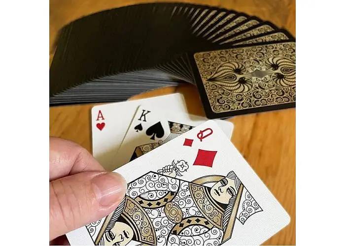 Карты игральные United States Playing Card Company Bicycle Aureo (black) (09409b) - фото 3