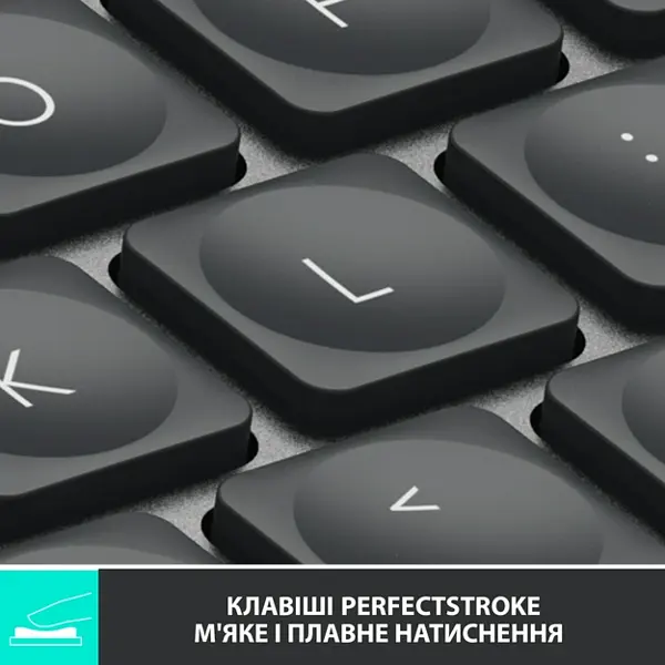 Клавіатура Logitech MX Keys Mini Minimalist Wireless, US, Graphite 920-010498 - фото 2