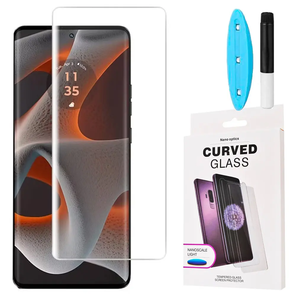 Захисне скло DK для Motorola Edge 50 UV Curved 018173 clear 2 шт. - фото 3