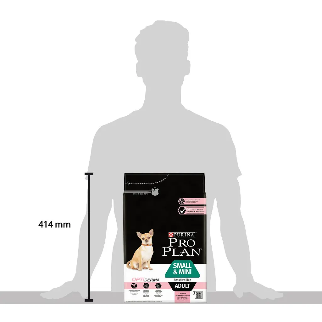 Сухий корм для собак Purina Pro Plan Small&Mini Sensitive Skin з лососем 3 кг (7613035114890) - фото 3