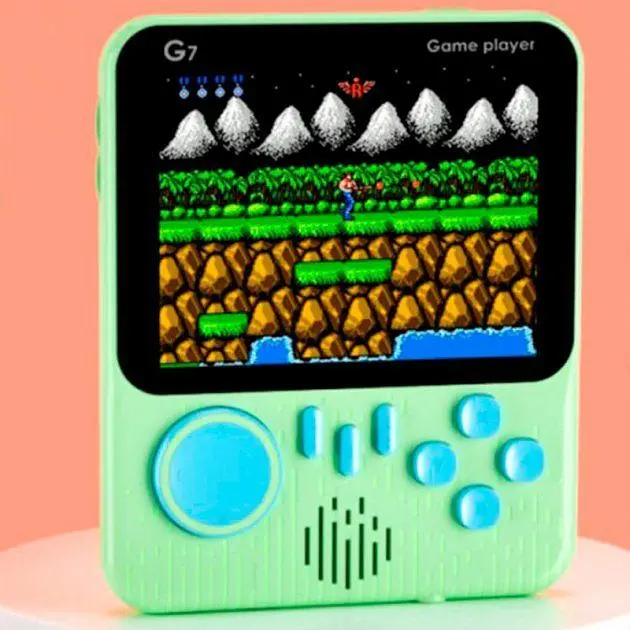 Ретро ігрова приставка SUP G7 Game Box Portable 666 in 1 AV (Green) [74651] - фото 2