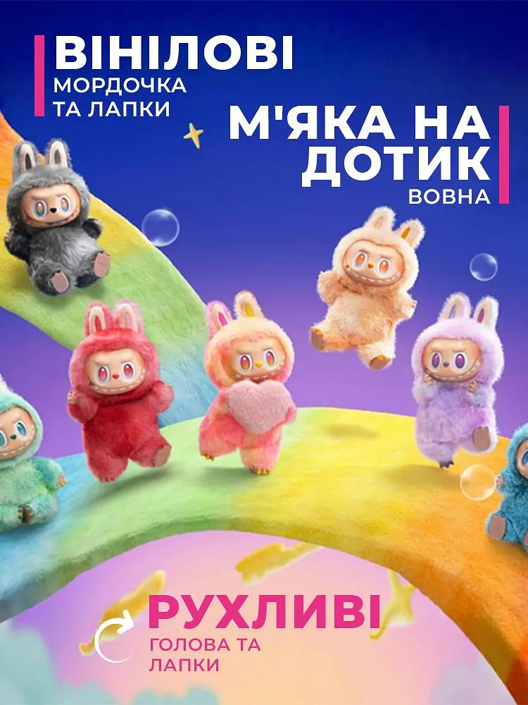 Брелок м'яка дитяча іграшка сюрприз Labubu v3 Labubu Big into Energy series - фото 3