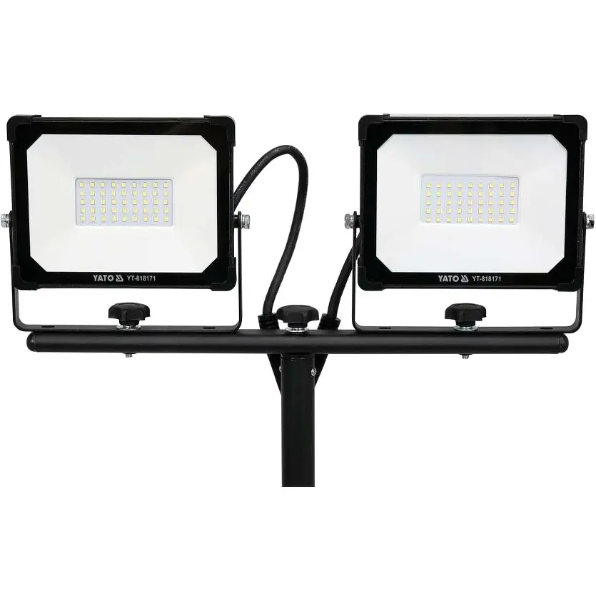 Прожекторы Yato SMD LED на штативе 2x30 Вт 230 В 2x2850 Lm черные (YT-818171) - фото 3