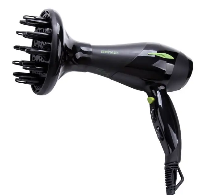 Фен для сушки и укладки волос Gemei GM-150 с диффузором - фото 2