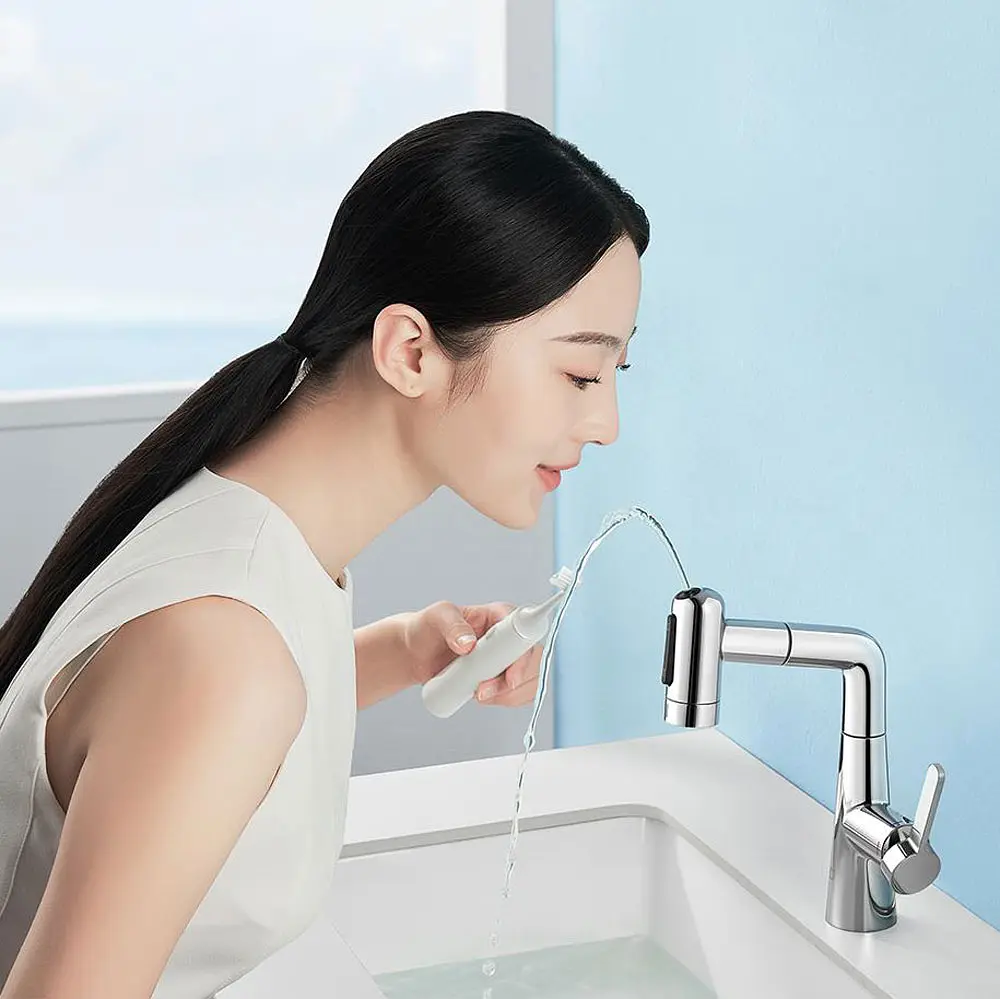 Висувний змішувач для раковини Xiaomi MiJia Pull-out Basin Faucet S1 (MJCLSMPLT01DB) - фото 3