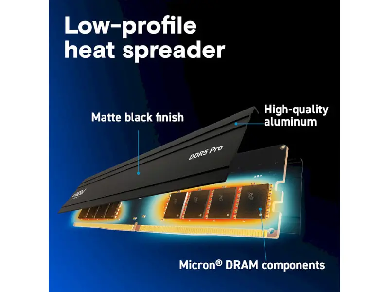 Пам'ять для настільних комп'ютерів Crucial 48 GB DDR5 6000 MHz Pro (CP48G56C46U5) - фото 3