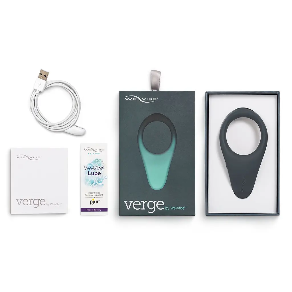 Смарт-віброкільце під одяг VERGE BY WE-VIBE SLATE, охоплює пеніс та мошонку, 10 режимів - фото 13