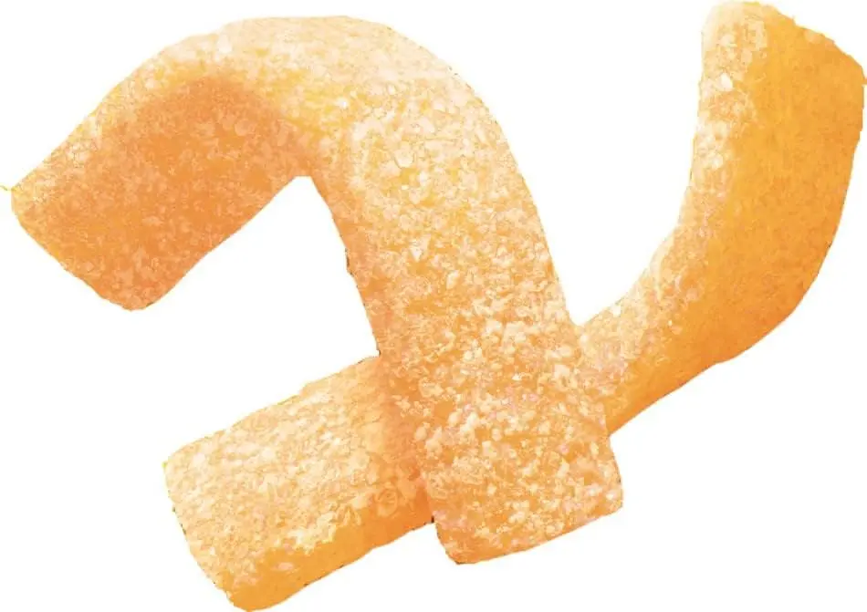 Жувальні цукерки Bourbon Fettuccine Gummy Italian Lemon Flavor зі смаком лимона 50 г - фото 2