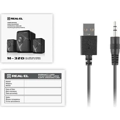 Акустична система REAL-EL M-320 Black (EL121300014) - фото 7