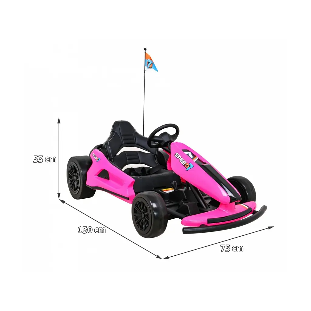 Электроавтомобиль Ramiz Speed 7 Drift King 24 В, Pink (PA.A035.ROZ) - фото 2