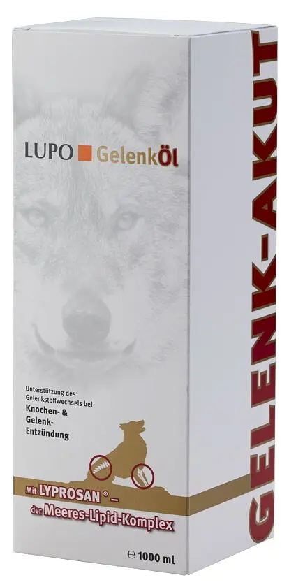 Протизапальна добавка для кісток і суглобів собак Luposan LUPO GelenkOil 1 л - фото 6