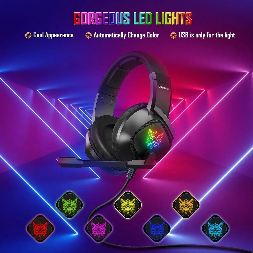 Ігрові навушники Onikuma K19 Professional Gaming Black [113077] - фото 6