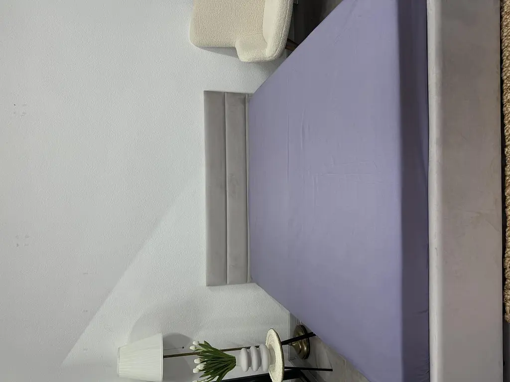 Простирадло на резинці Ecotton 90х200 см фіолетовий Nid Purple 24597 (24597) - фото 3