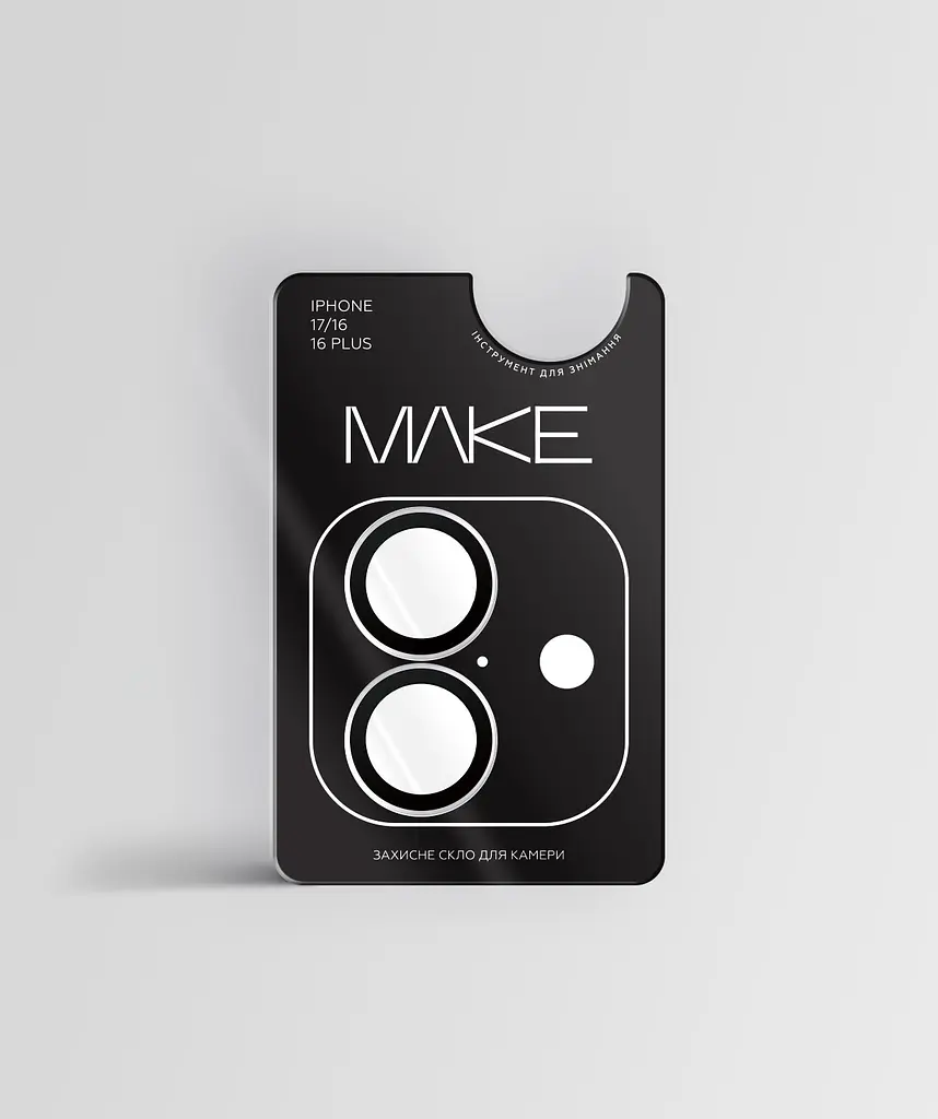 Защитное стекло MAKE Apple iPhone 17 Ultra+ Camera Glass Clear - фото 8