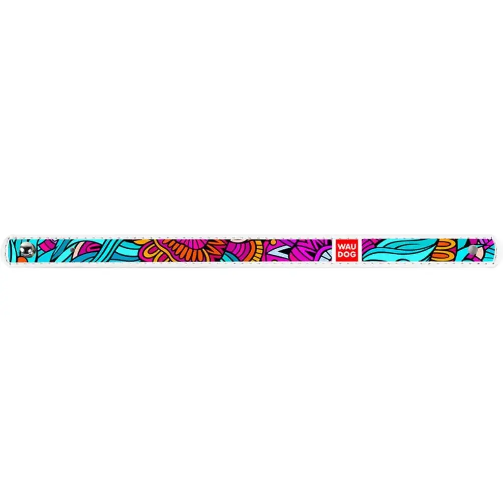 Браслет Waudog Design Літо, шкіра, M, 21-23х1,5 см, білий - фото 2