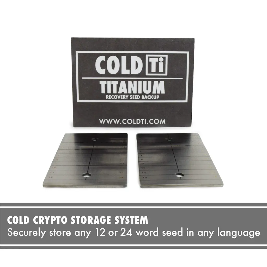 Титанові пластини ColdTi Titanium Double Plate для зберігання сід-фрази, 2 шт з двома пломбами - фото 7