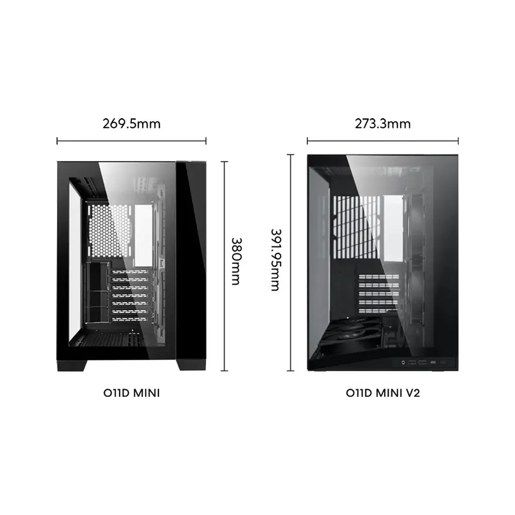 Корпус для ПК Lian Li O11 Dynamic Mini V2, Black (G99.O11DMIV2X.00) - фото 10