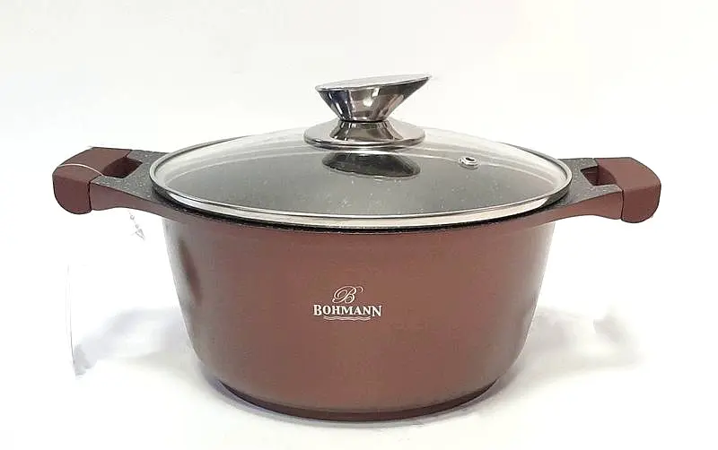 Каструля Bohmann BH 150-28 Brown 28 см 6.3 л - фото 2