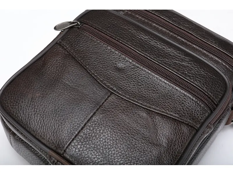 Чоловіча шкіряна сумка Vintage 22,5х18,5х5 см sum0012796 - фото 9