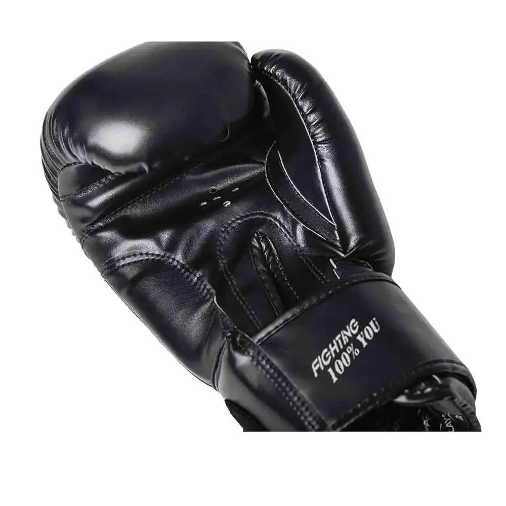 Рукавиці боксерські Power Play PP 3004, Black - 10 унцій - фото 4
