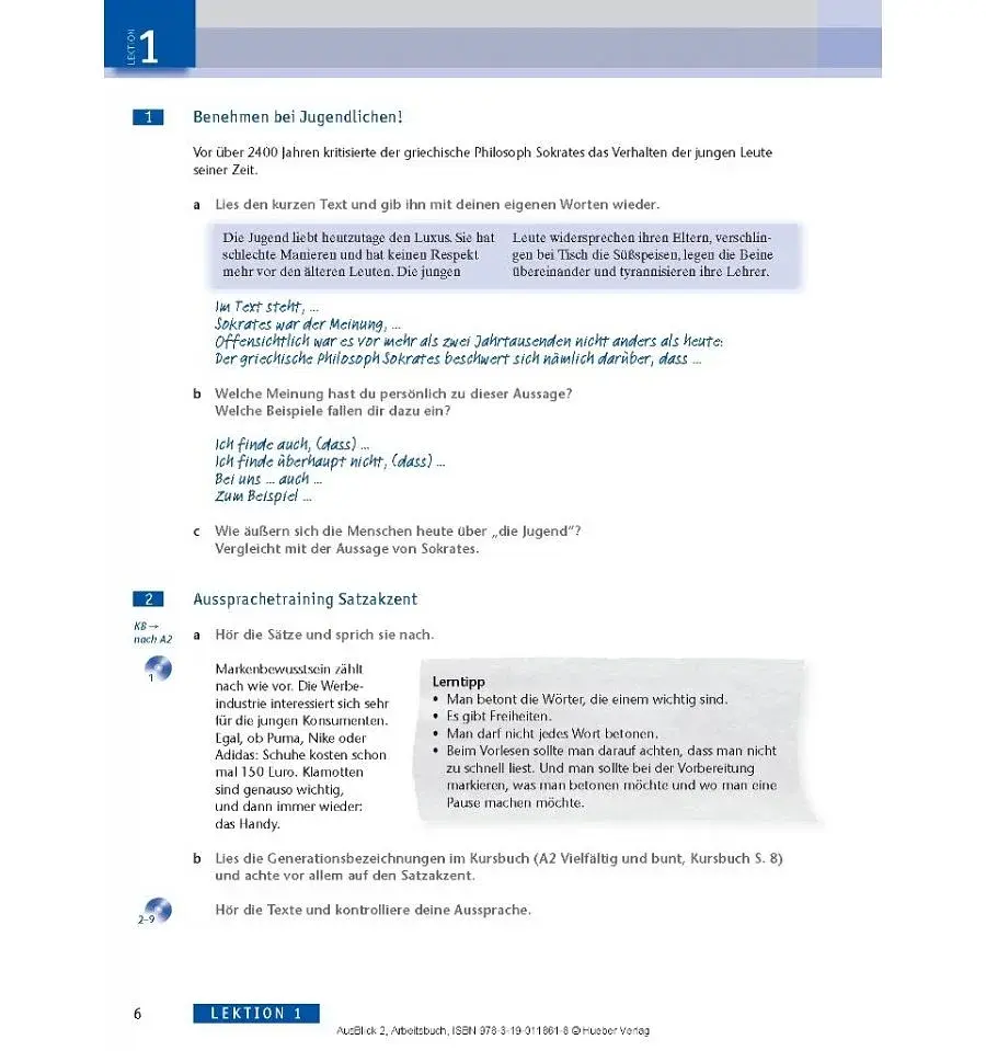 Ausblick: Arbeitsbuch 2 mit eingelegter Audio-CD - фото 6