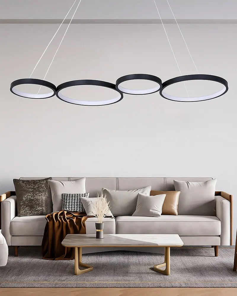 Подвесной светильник, люстра Goldlux 331021 Flamenco LED 1x42W 4000K 5700Lm IP20 черный - фото 2