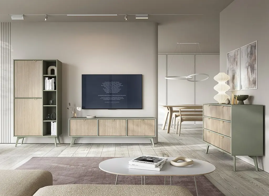 Тумба прикроватная Perfect Home Форест / Forest S54 с 1 ящиком Эвкалипт/пихта сканди (PFH-091473) - фото 9