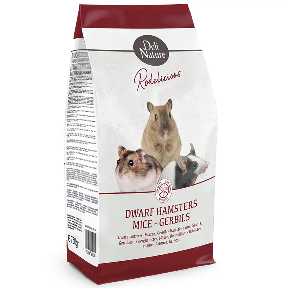 Повнораціонний корм для гризунів Deli Nature Super Premium Robelicious Dwarfhamsters 0.75 кг 29507