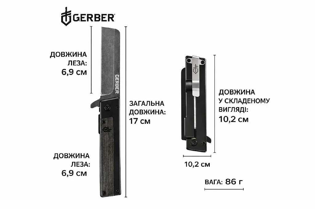 Набір Gerber Ніж складний Quadrant 16L + Мультитул Lockdown Slim 16L - фото 3