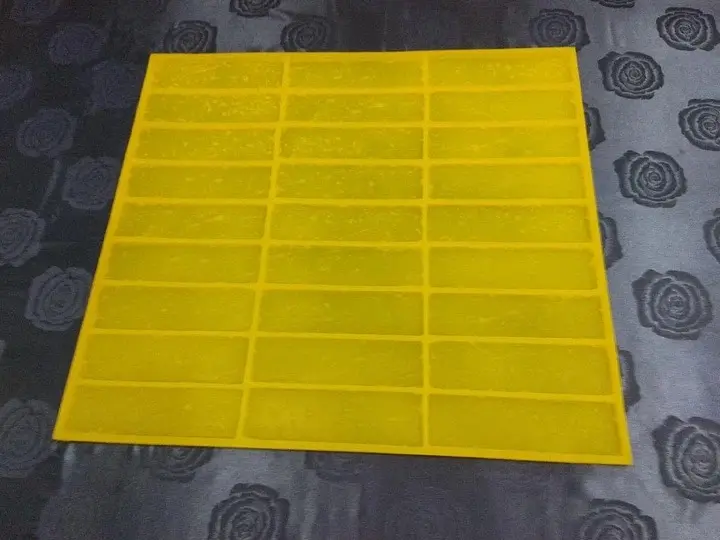 Гибкая полиуретановая форма для изготовления декоративного кирпича A.N.B. "ТРАВЕРТИН" на 27 плиток - фото 11