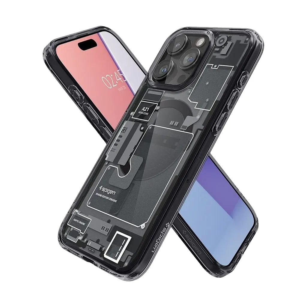 Чехол Spigen Ultra Hybrid MagSafe для iPhone 15 Pro Max Zero One (ACS06582) + защитное стекло - фото 5